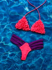 Neon Pink Flowery Set