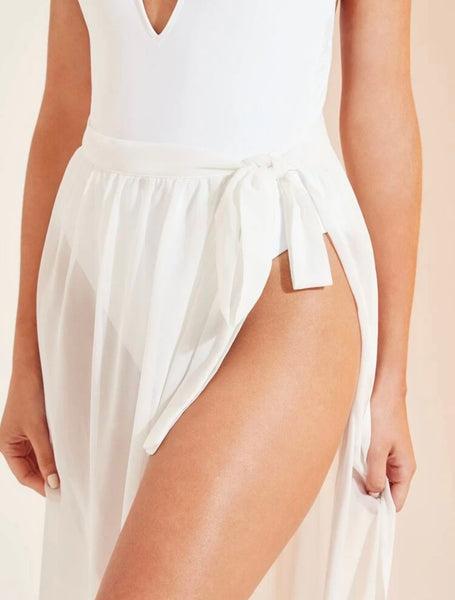 White Cover Up Skirt