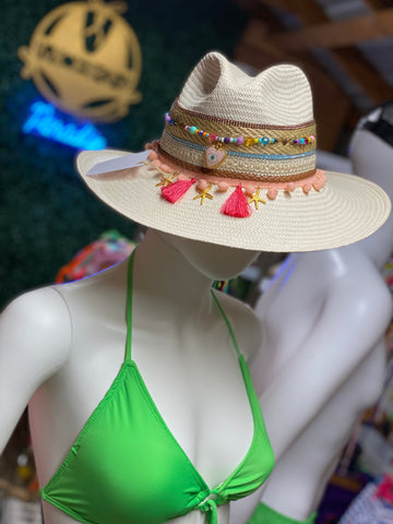 Handmade Decorated Beach Hat