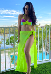 Neon Cover Up Skirt